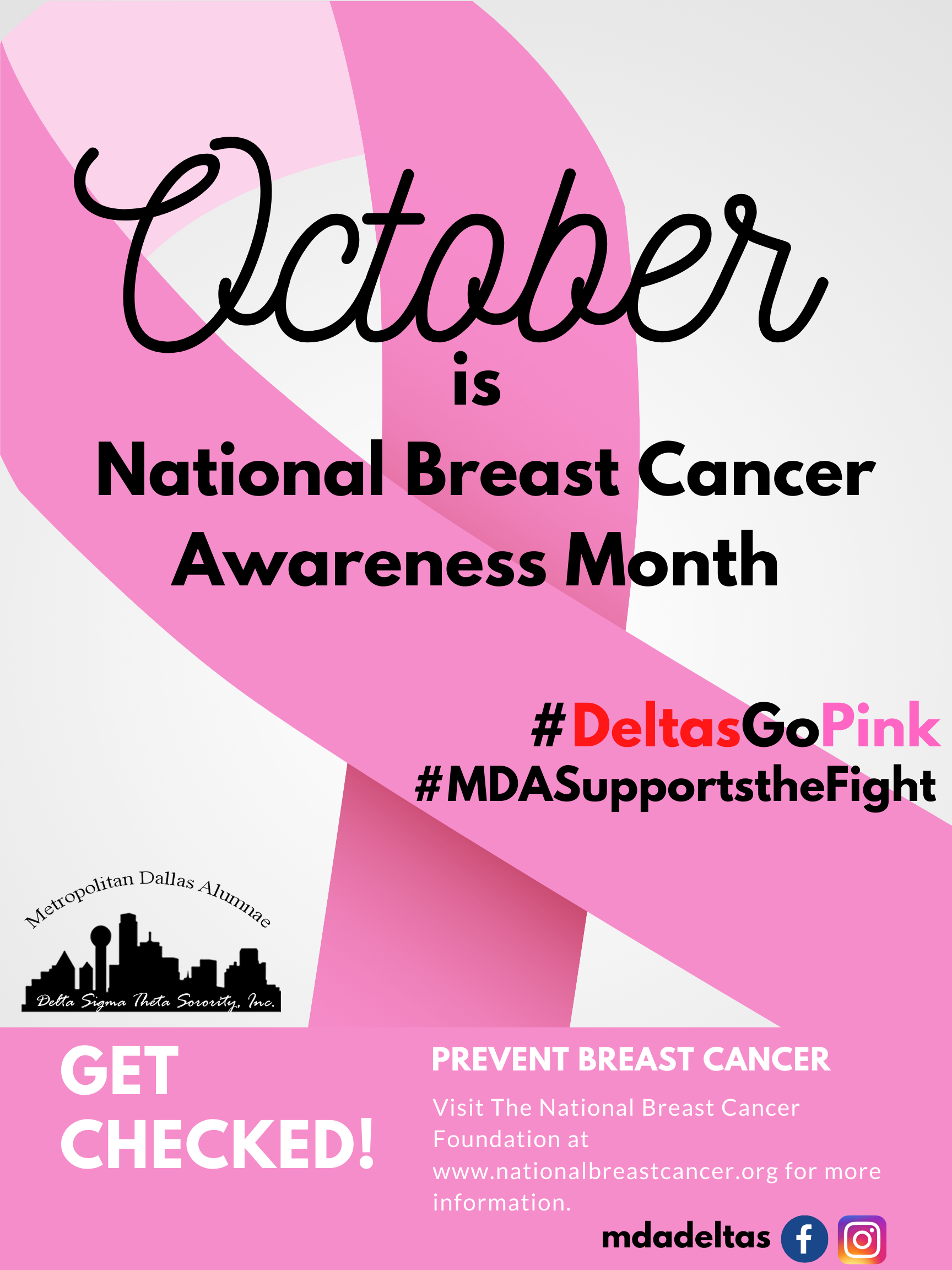 MDA Breast Cancer Awareness Flyer 4 Moving Delta Ahead